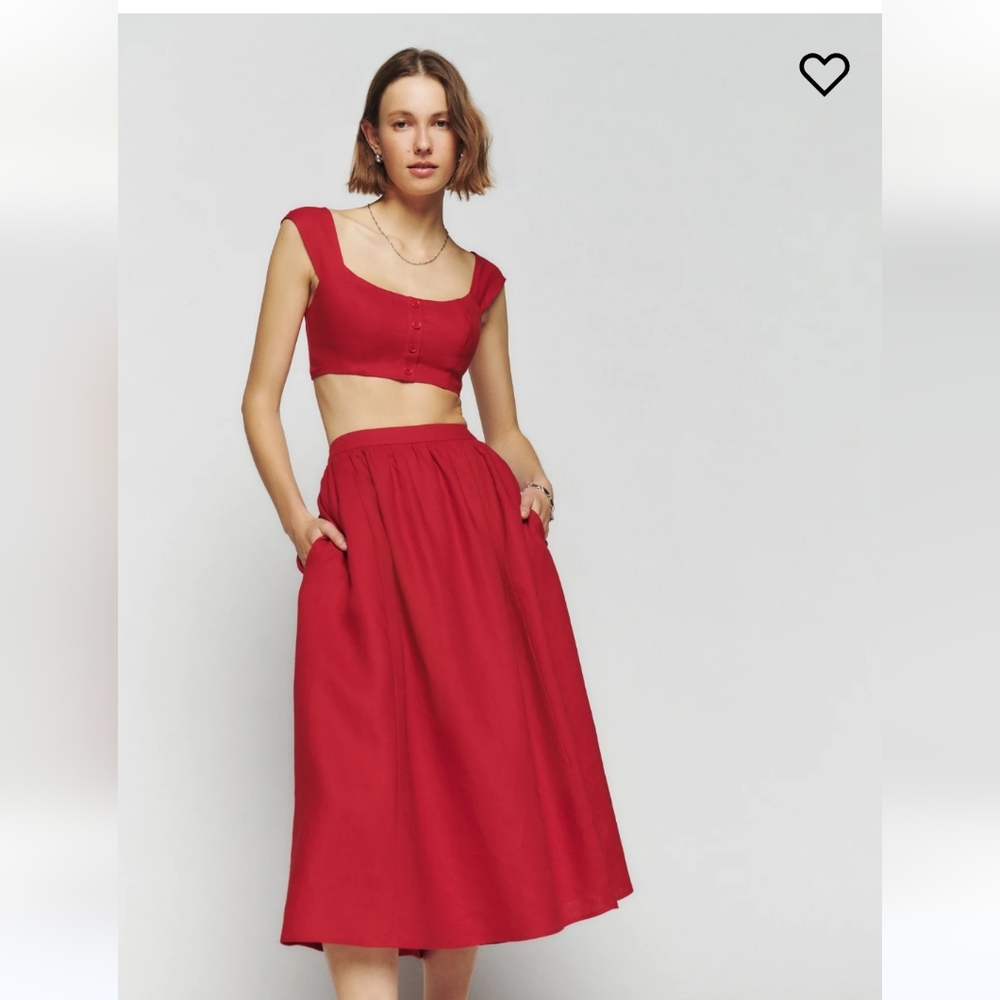 Reformation Teya Linen Two Piece